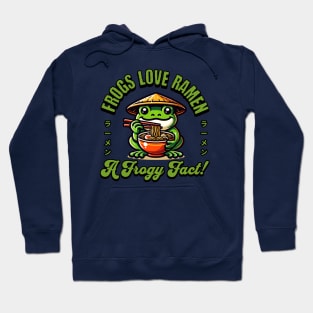 Frog Eating Ramen Frogs Love Ramen Hoodie